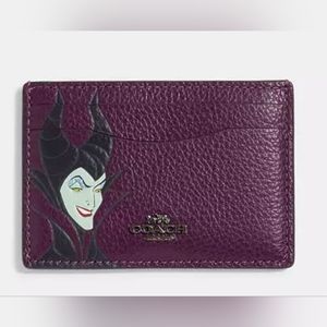 Disney X Coach Card Case With Maleficent
